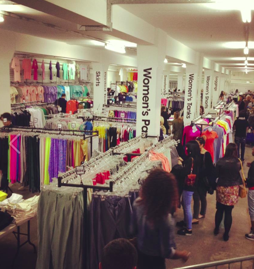 The Glamour Bazaar American Apparel Factory Outlet. . East London