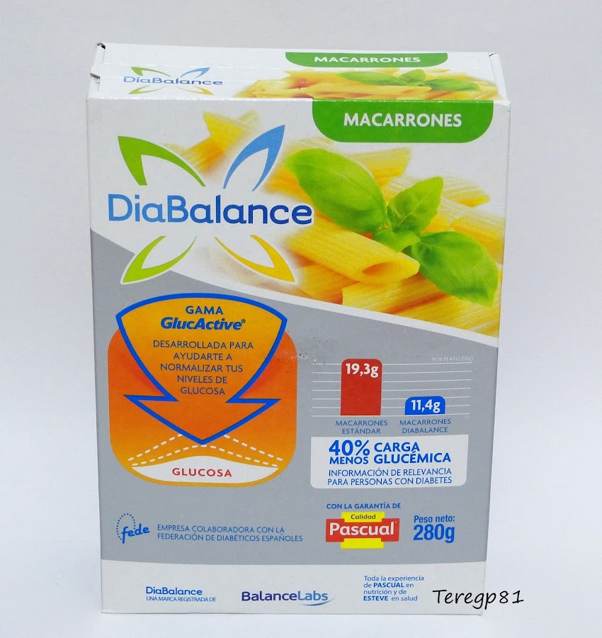 Macarrones con bajo indice glucémico