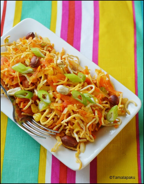 Chinese Bhel With Air Fried Noodles Tamalapaku