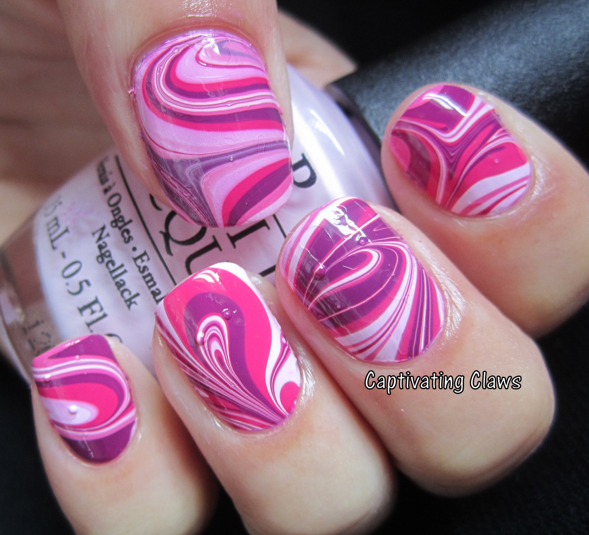 Captivating Claws: Weekly Water Marble 10/4/12