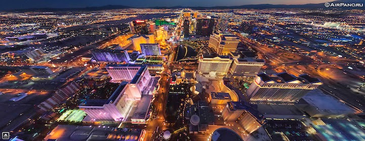 Las Vegas, USA - 12 Incredible 360° Aerial Panoramas of Cities Around the World