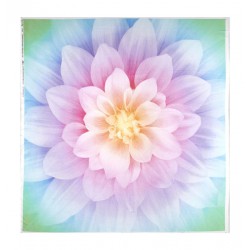 panel de flor digital en colores claros