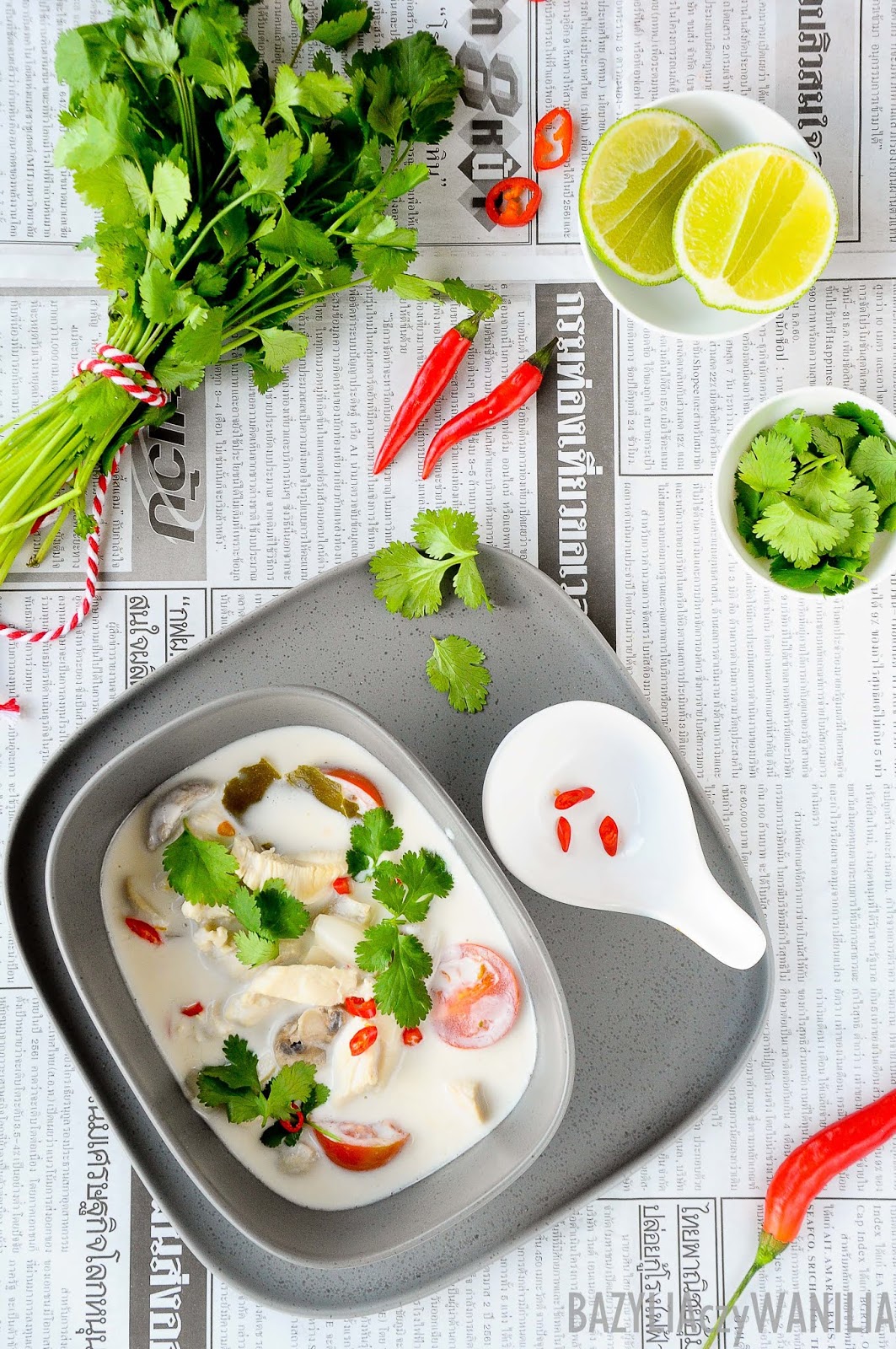 Bazylia Czy Wanilia Tom Kha Kai Czyli Tajska Zupa Z Kurczaka Z Mlekiem Kokosowym Wersja 2