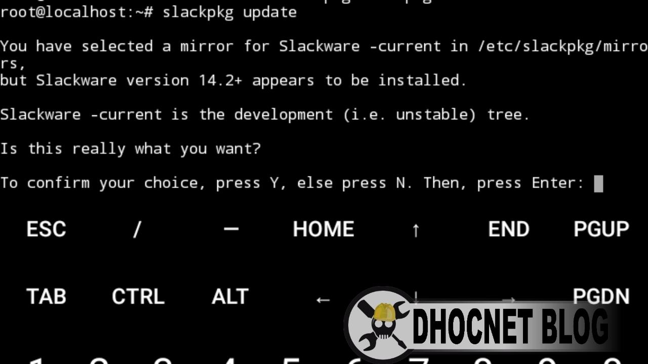 panduan instalasi slackware linux di android tanpa rooting - blog.dhocnet.work