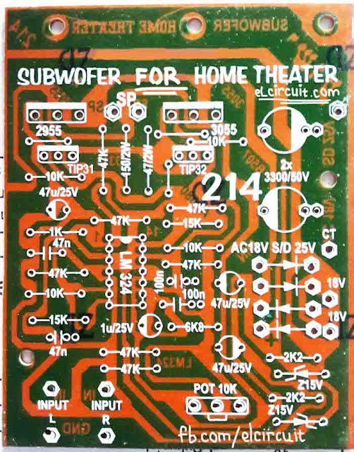 PCB layout Home Theater Power Amplifier