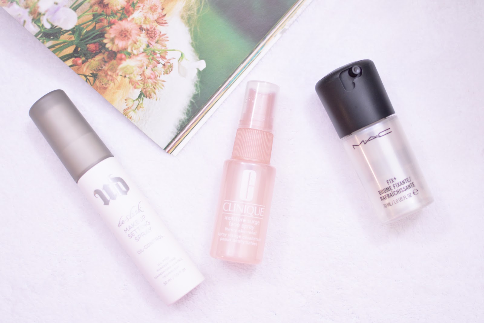 A Beauty Moment MAKEUP SETTING SPRAYS URBAN DECAY, MAC, & CLINIQUE