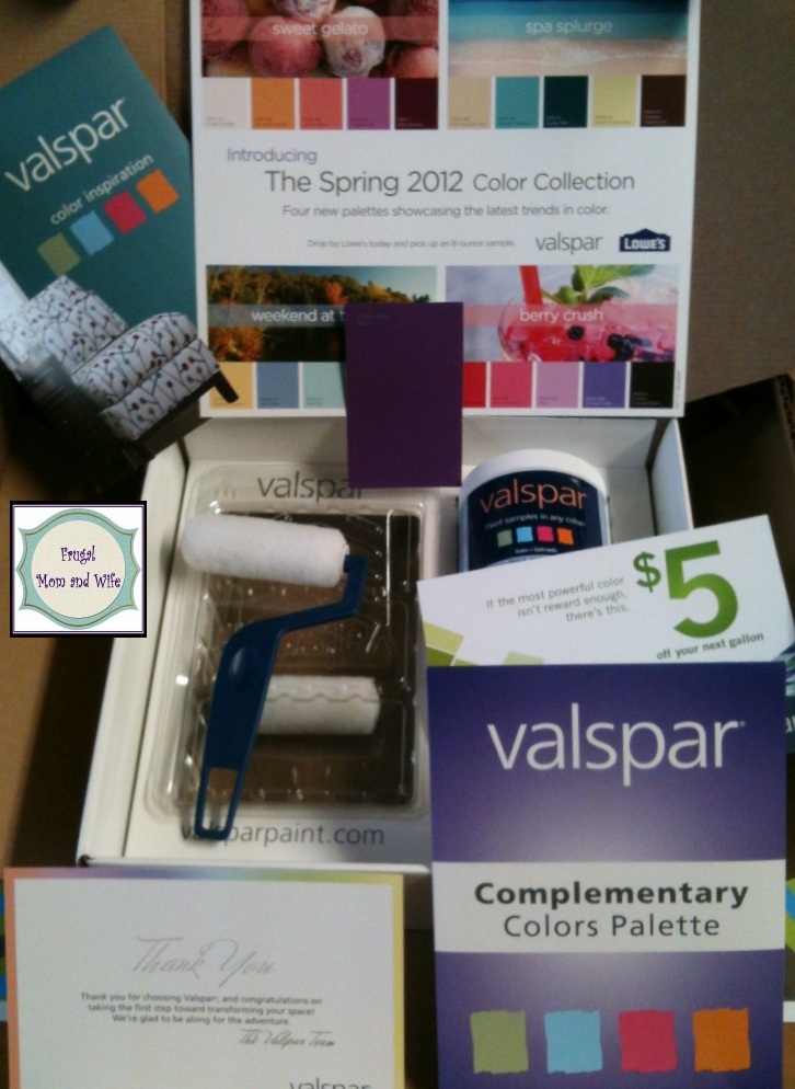 Frugal Mom and Wife Have You Received Your Free Valspar Paint Kit? You