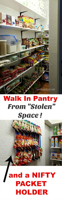 Do YOU have space for a Walk In Pantry ? You might ! Have a look what we did
