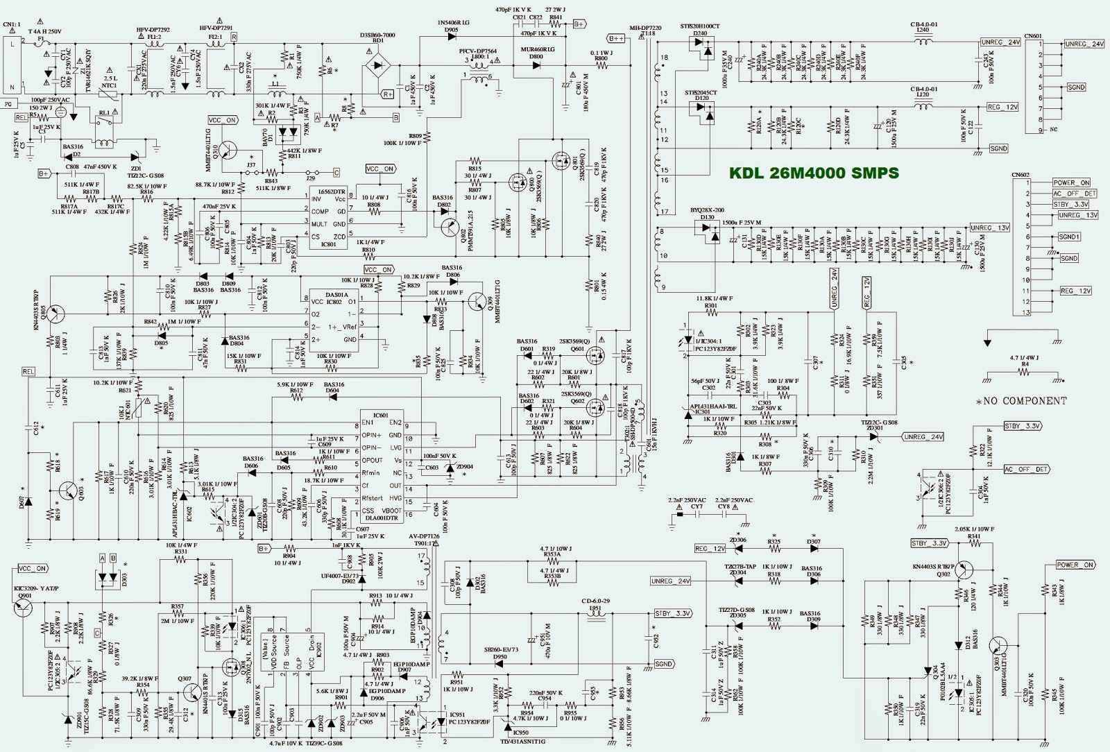 Schematic Diagram Sharp 54gs 61s Television