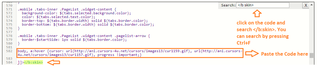 How to Change Mouse Cursor in Blogger How to Change Mouse Cursor in Blogger