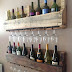 Idea: cómo guardar vinos y copas con pallets