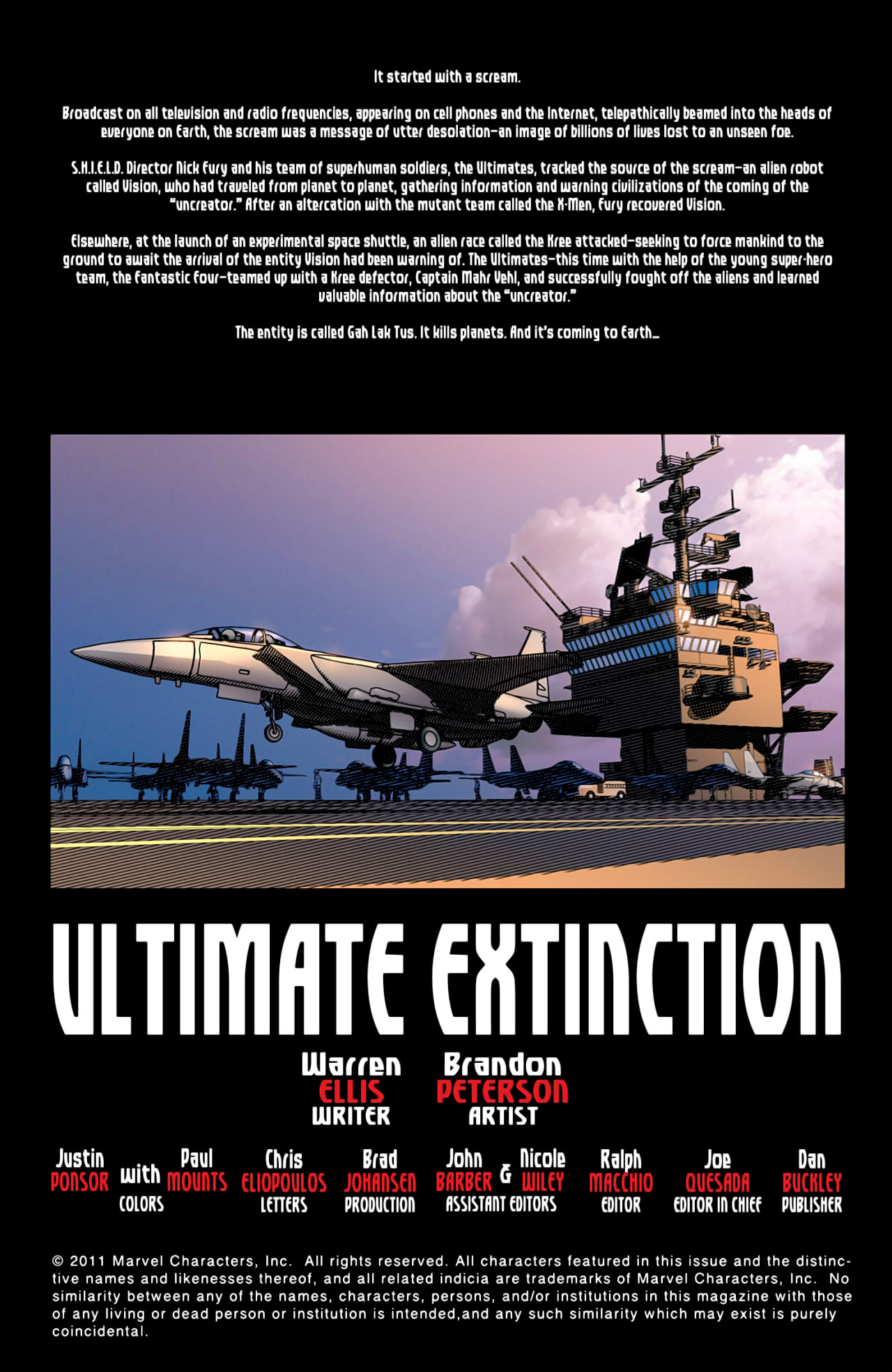 Read online Ultimate Extinction comic -  Issue #1 - 2