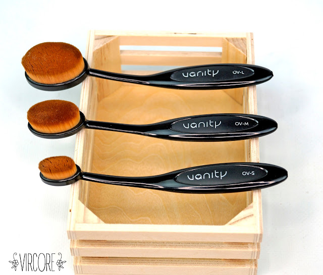 vanity tools oval brushes