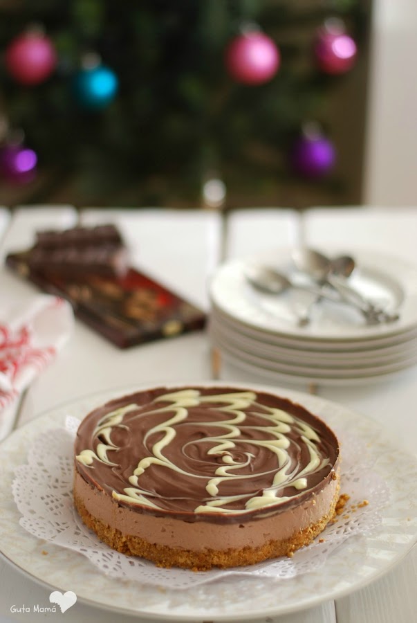 cheesecake de chocolate sin horno