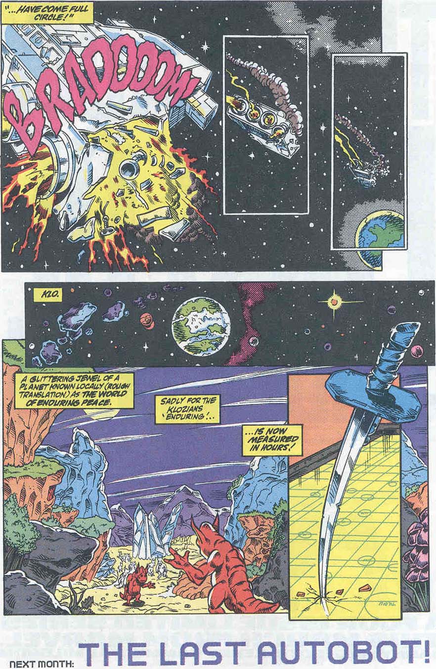 Read online The Transformers (1984) comic -  Issue #78 - 21