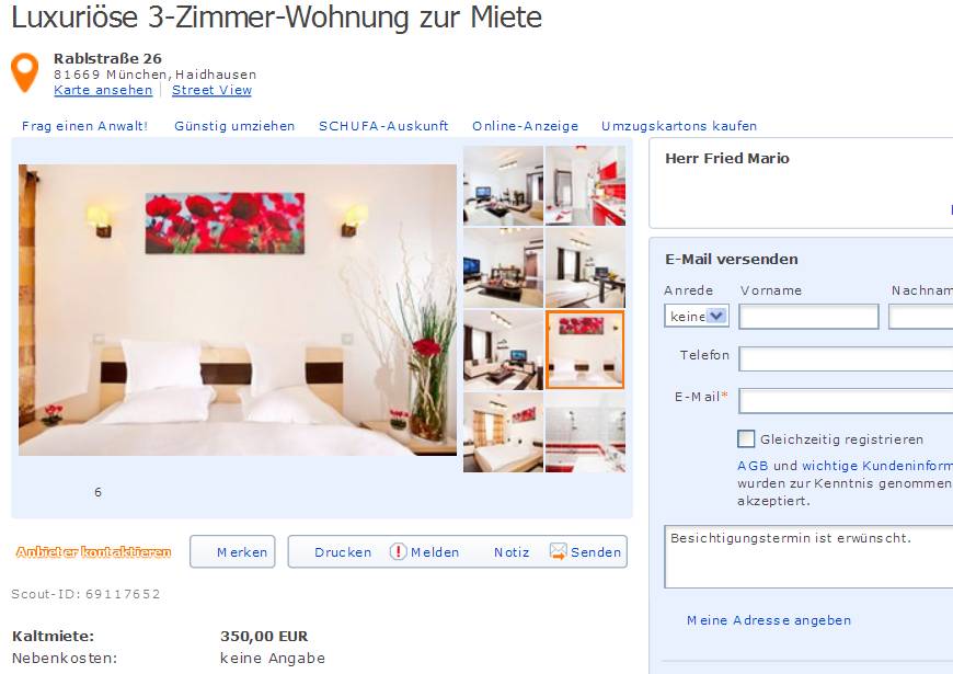 Wohnungsbetrug Blogspot Com Friedmario Yahoo Com Alias Herr Fried