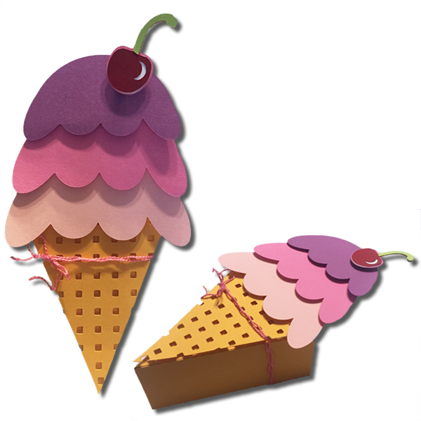 Ice Cream Boxes! Bits of Paper