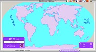 Mapa Mundi interactiu: Continents i oceans 2