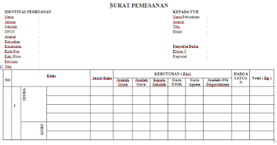 Contoh Surat Pemesanan Buku Contoh Format