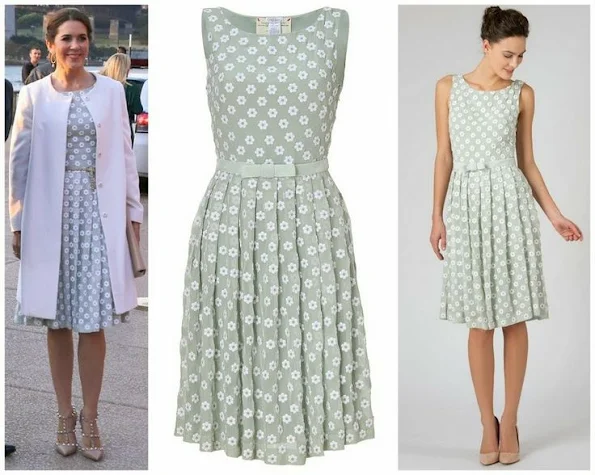 Crown Princess Mary wore Collette Dinnigan Floral Print Dress