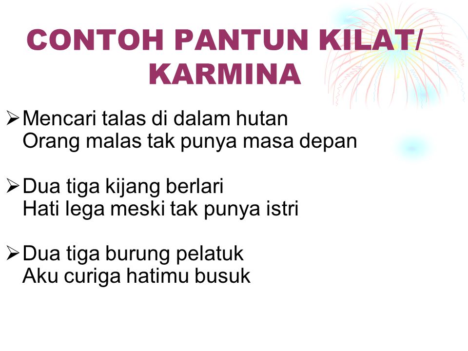 MATERI Ciri-Ciri, Jenis dan Contoh Puisi Rakyat  Keceleg