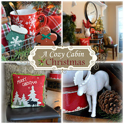 christmas cabin cozy display rustic