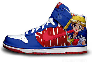 Nike Animated Shoes Salor Moon Dunks High Top Cartoon Shoes | Animated ...