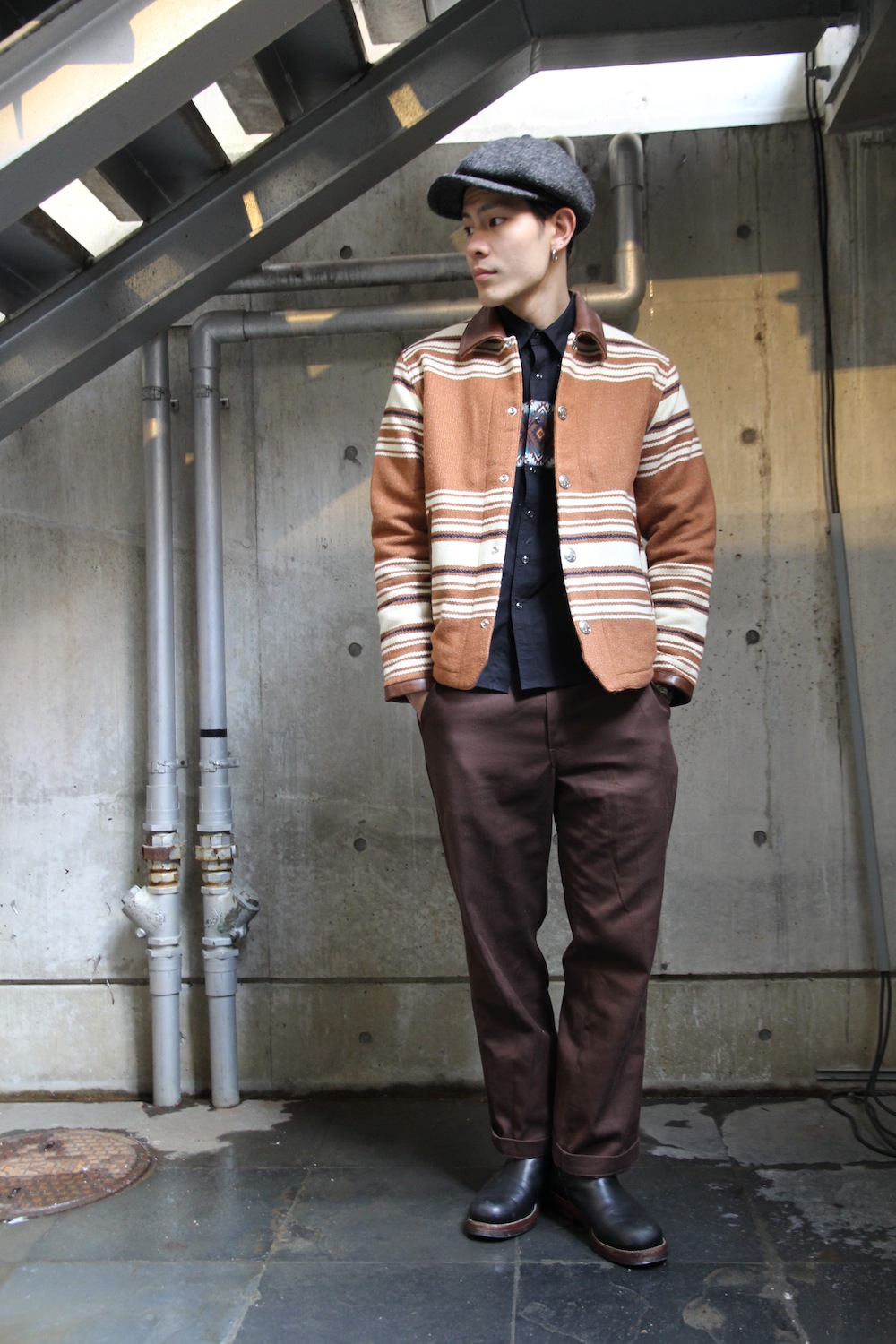 大人気商品 CALEE MELTON WOOL BORDER VEST | www.italtras.com