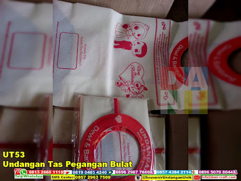 jual Undangan Tas Pegangan Bulat