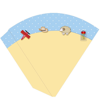 Sweet Little Prince Free Printable Banners and Cones.