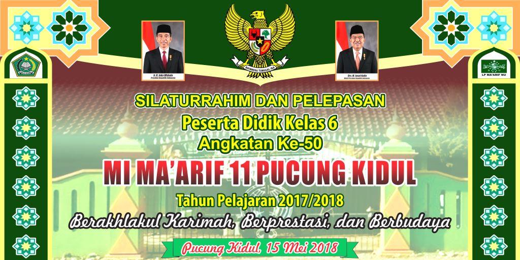 Contoh Desain Banner/ Backdrop Perpisahan Sekolah cdr