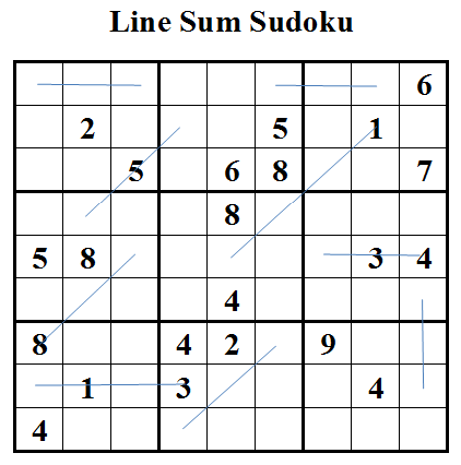 Line Sum Sudoku (Daily Sudoku League #21)