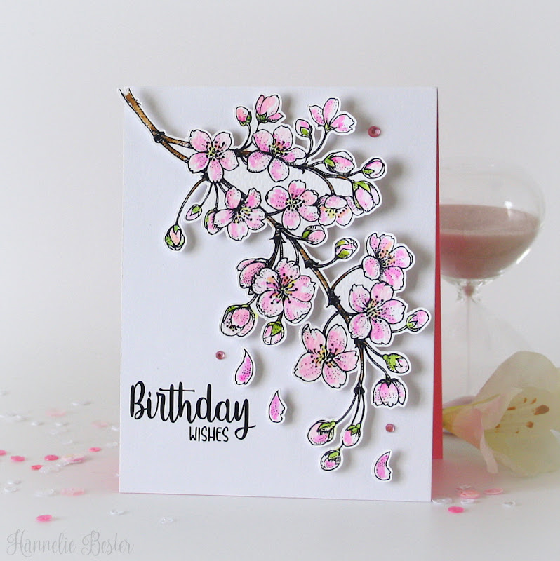 blossoming-cherry from Power poppy stamps