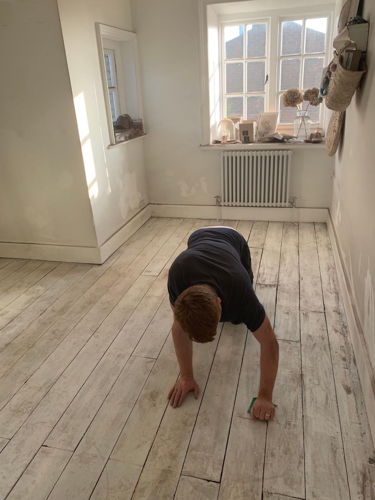 Interiors // Painting Wooden Floorboards {DIY guide} Roses and Rolltops