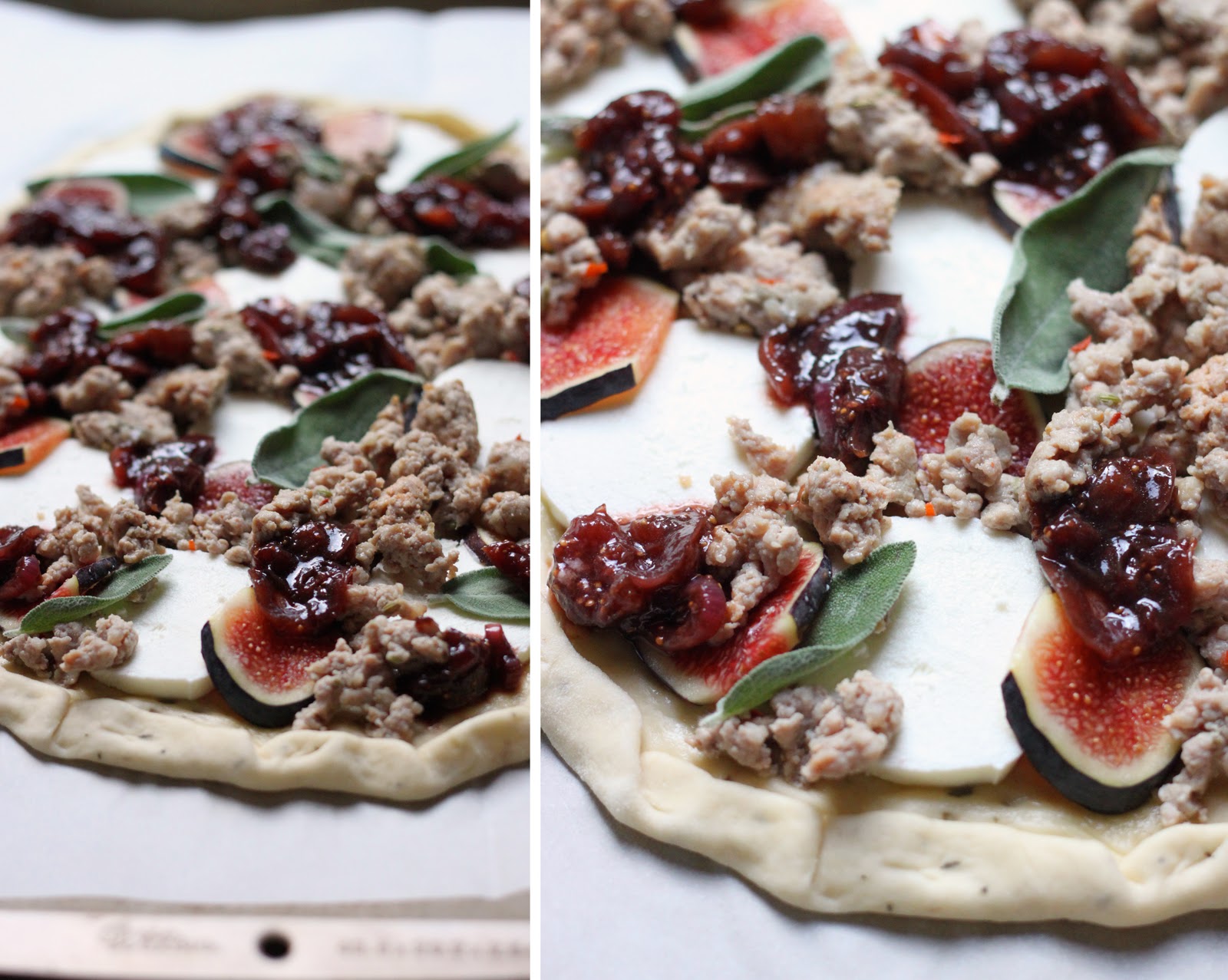 The Cilantropist Sausage and Goat Cheese Pizza, with Balsamic Onions