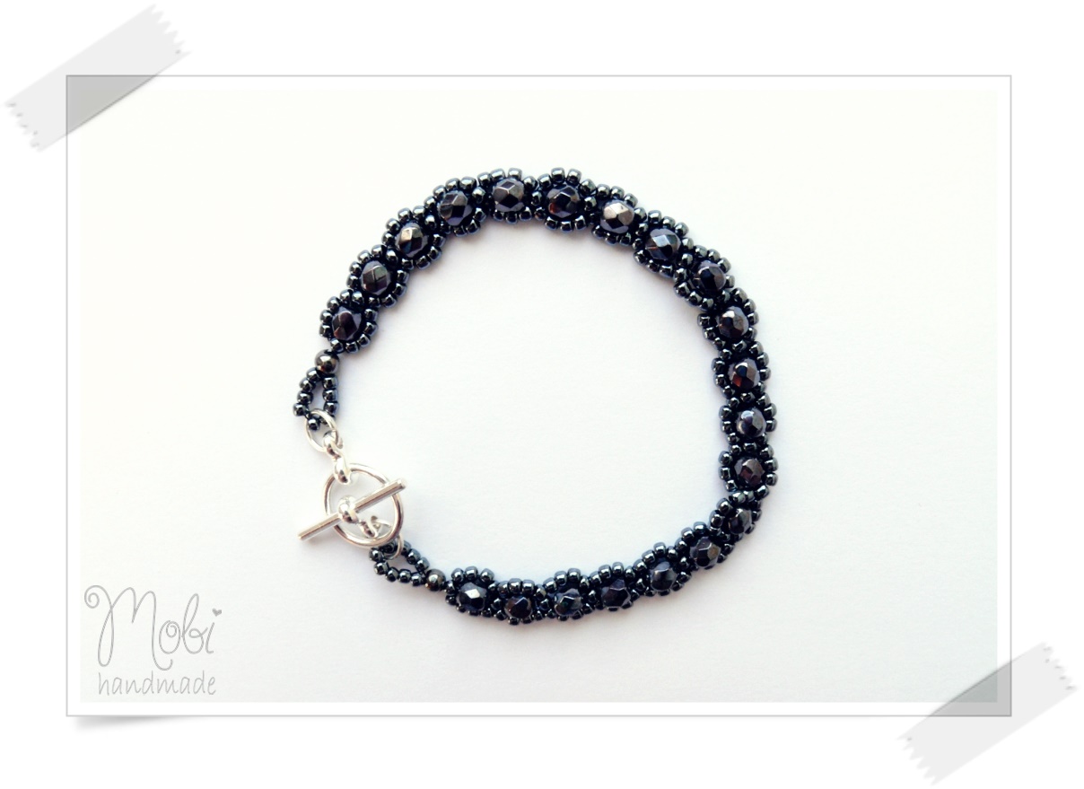 Beading ścieg łańcuszkowy (daisy chain stich) Mobi handmade