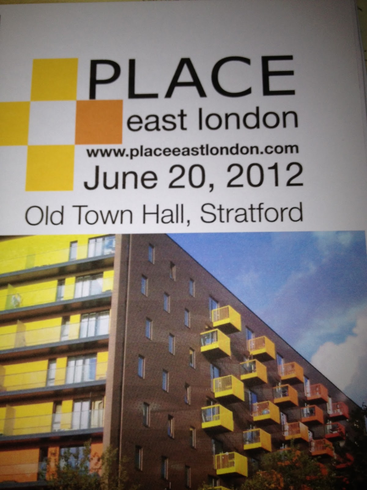 PLACE MATTERS: Place East London - Where is that?