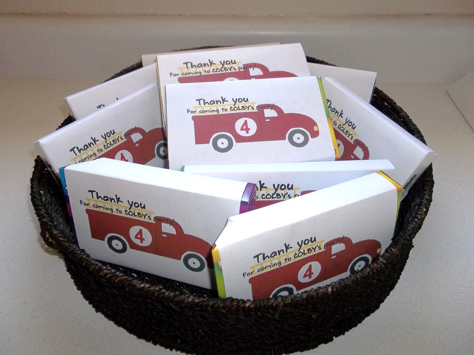 The Brown Eyes Have It: Fire truck birthday party