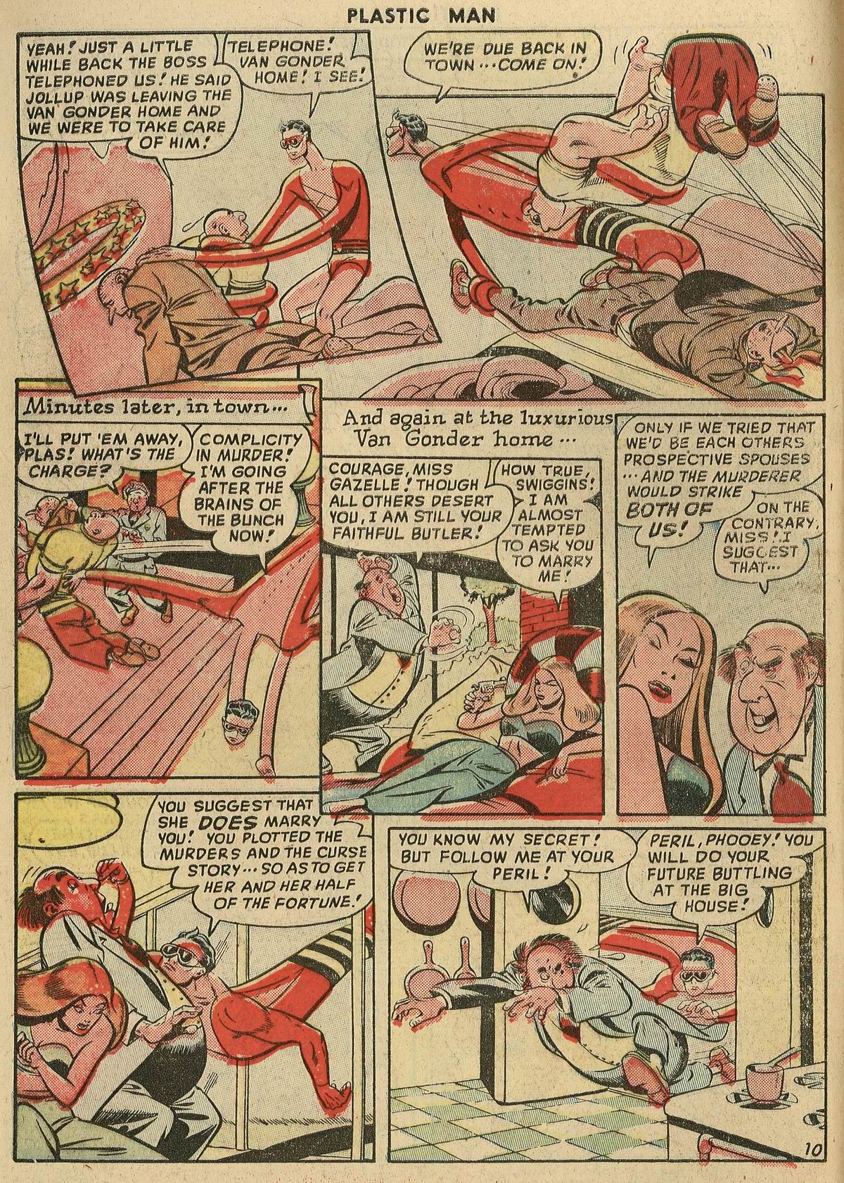 Read online Plastic Man (1943) comic -  Issue #16 - 13