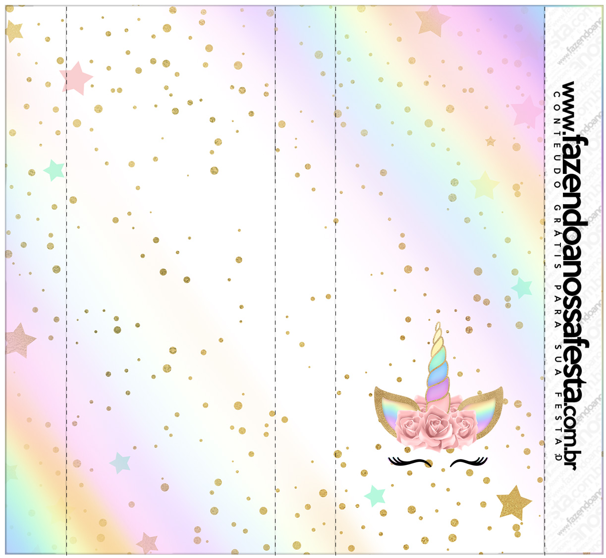 unicorn and rainbow free printable candy bar labels oh