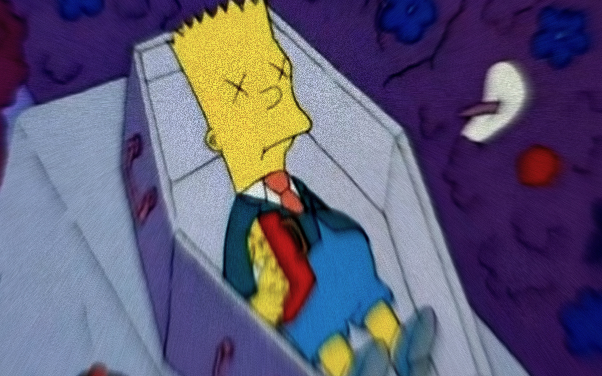 Bart Simpson Wallpaper Possibly Containing Anime Titled - Sad Bart