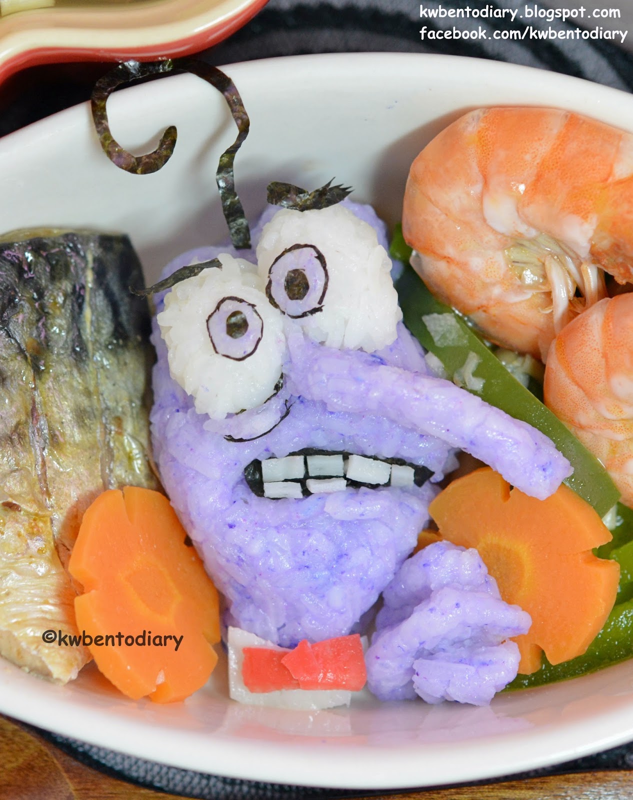 Karenwee's Bento Diary: Pixar Inside Out Fear Foodart
