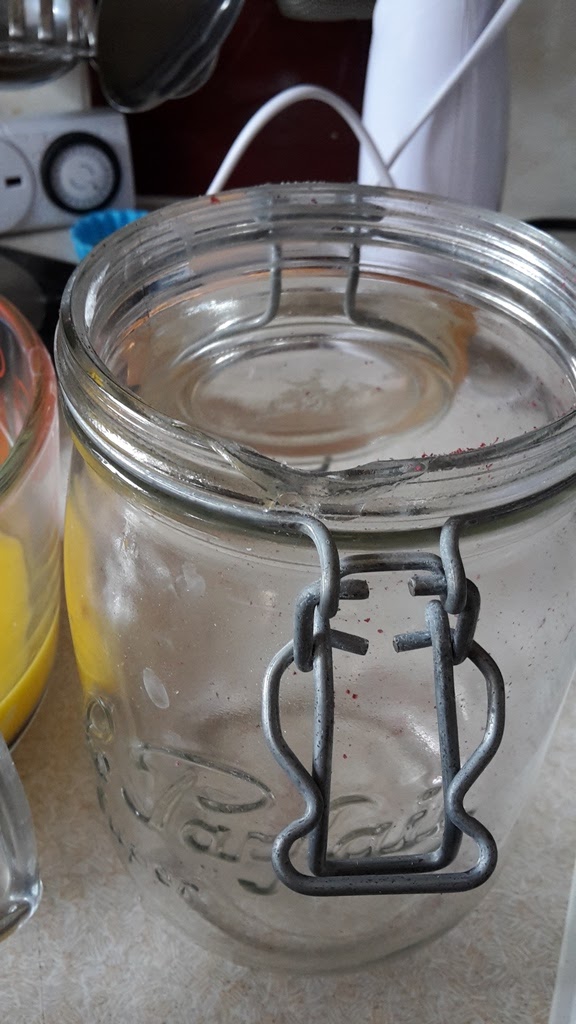 An English Homestead Two Broken Preserving Jars