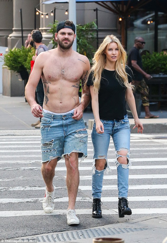 shirtless chainsmokers alex pack on the pda with new girlfriend