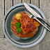 Easy recipe rustic Italian chicken thighs in tomato, white wine & mustard