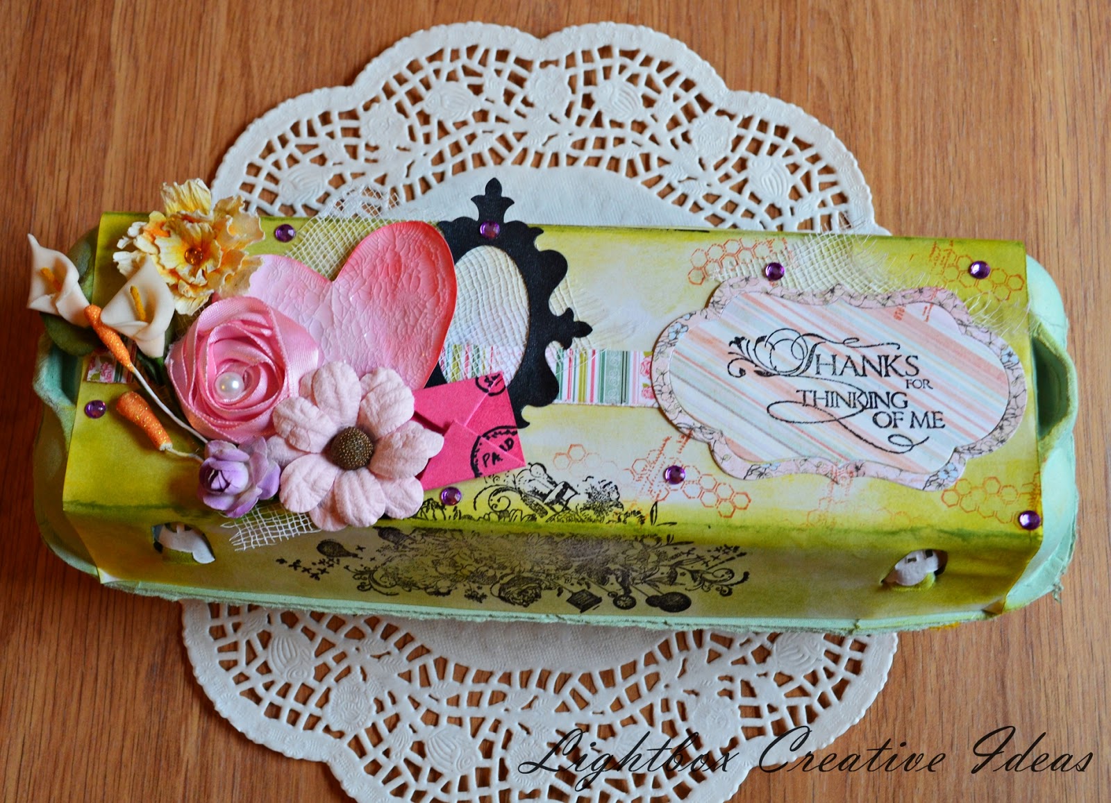 Lightbox creative Ideas Egg carton storage box.