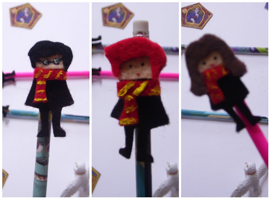 Toppers para lápices con los personajes de Harry Potter 
