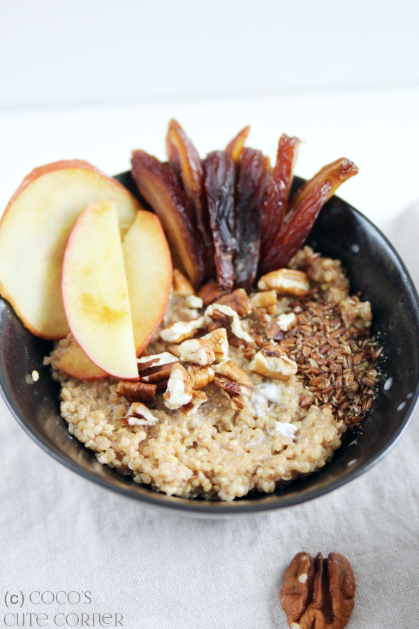 Coco&amp;#39;s Cute Corner: Quinoa Porridge mit Apfel und Zimt - ein warmer und ...