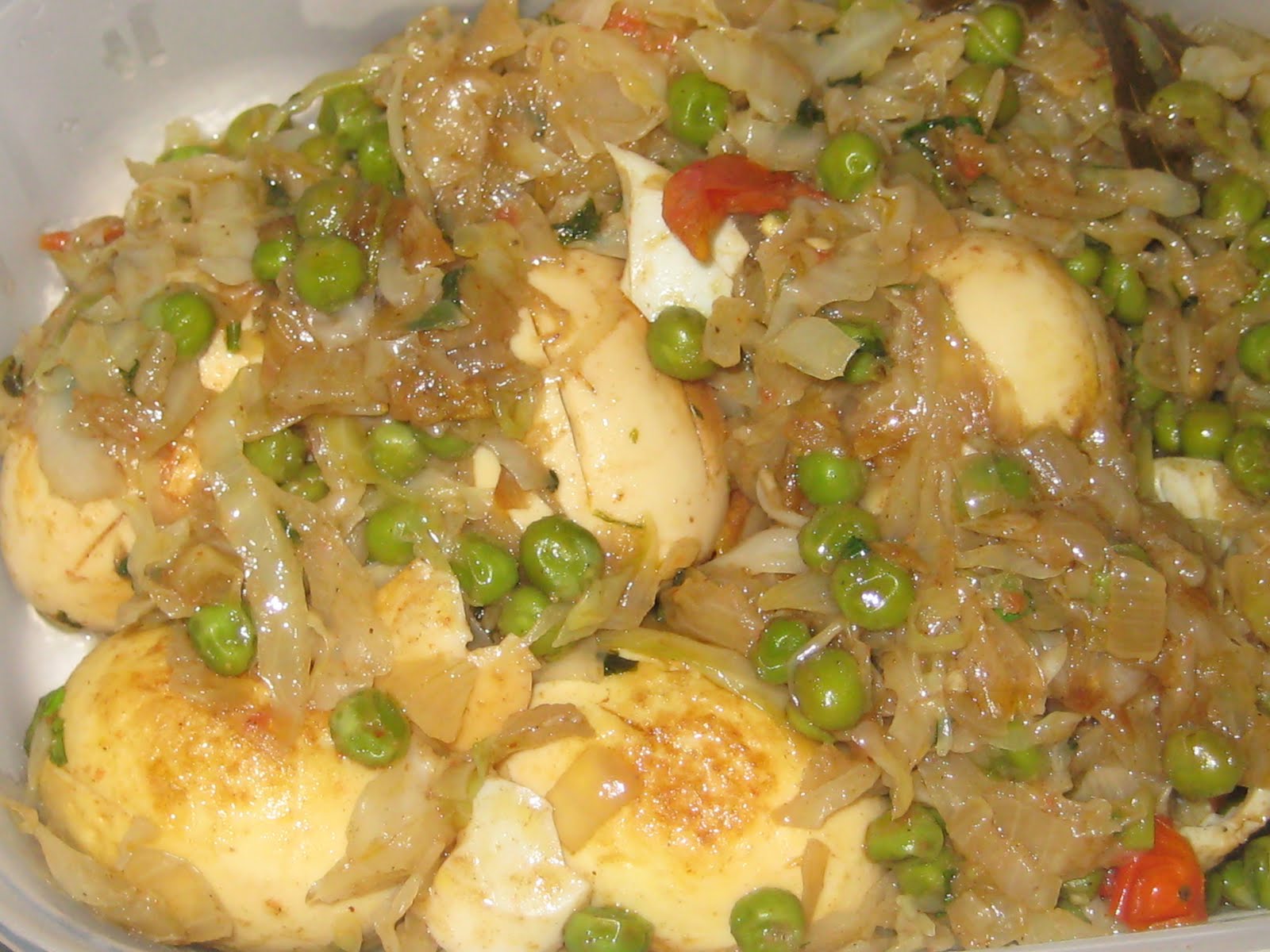 Cabbage & Egg curry Lucky's Recipes