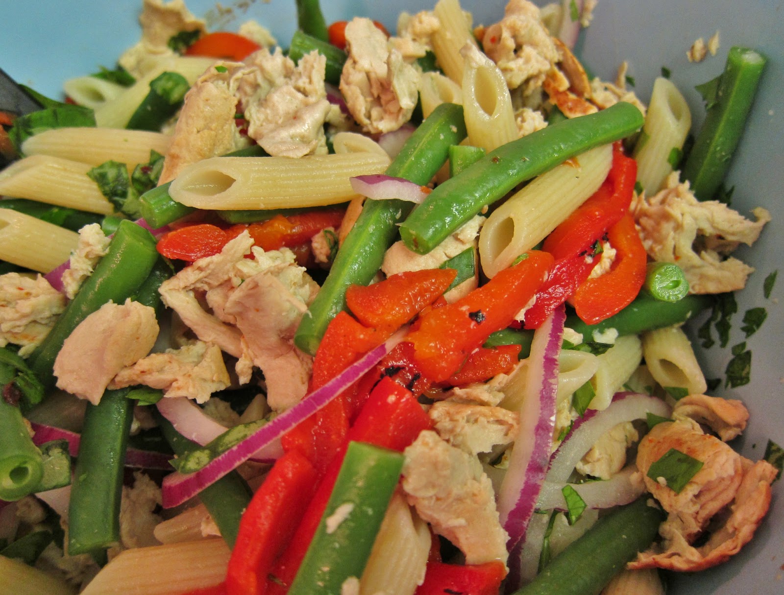 The Vegan Chronicle ChickenPenne Salad with Green Beans